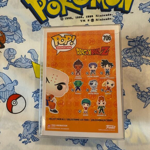 Funko Pop! Dragon Ball Z Krillin with Destructo Disc #706 - Picture 3 of 6